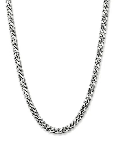 John Hardy Curb-chain Necklace In Silver