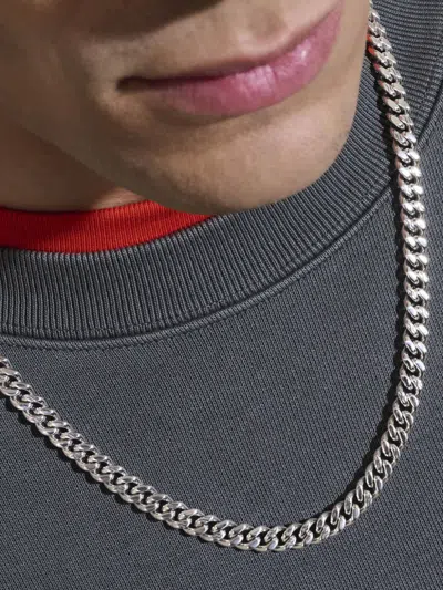 John Hardy Curb-chain Necklace In Silver