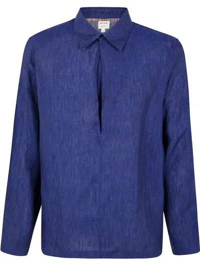 Paul Smith Men's Mens Casual Fit Shirt In Blue
