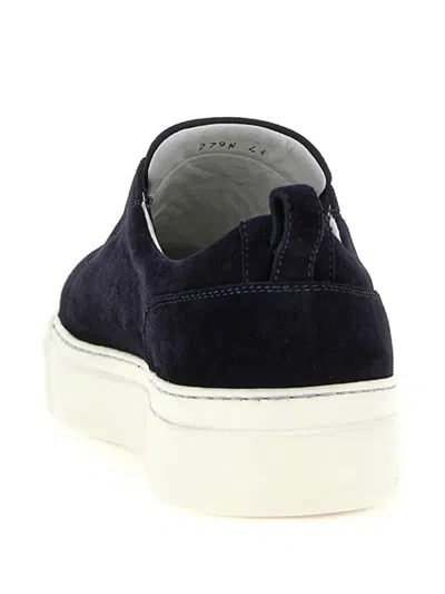 Kiton Suede Slip-on Sneakers In Blue