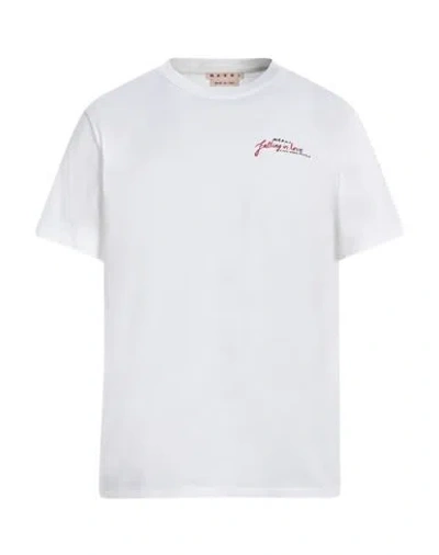 Marni Wordsearch-print Cotton T-shirt In White