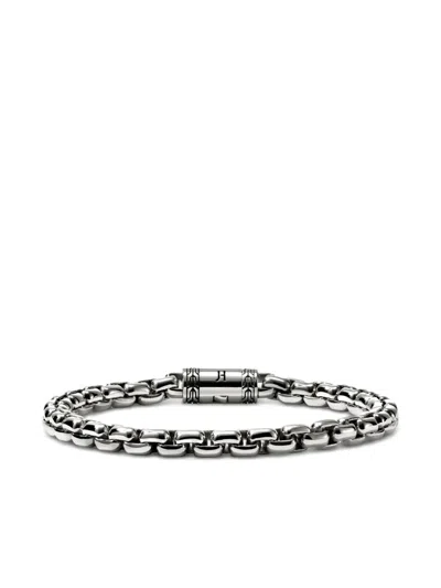 John Hardy Sterling Silver Chain Box Chain Bracelet In Gray
