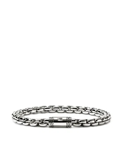 John Hardy Sterling Silver Chain Box Chain Bracelet In Gray