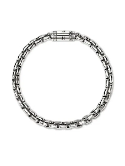 John Hardy Sterling Silver Chain Box Chain Bracelet In Gray