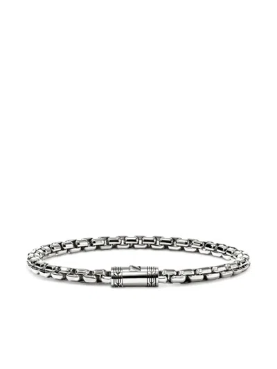 John Hardy Sterling Silver Chain Box Chain Bracelet In Gray