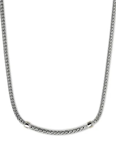 John Hardy Jh Essential Diamond Necklace In Silver