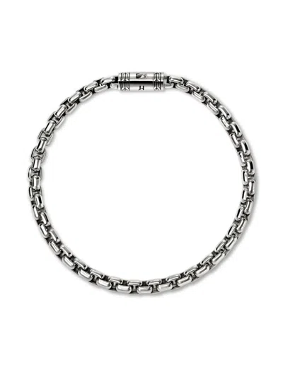 John Hardy Sterling Silver Chain Box Chain Bracelet In Gray