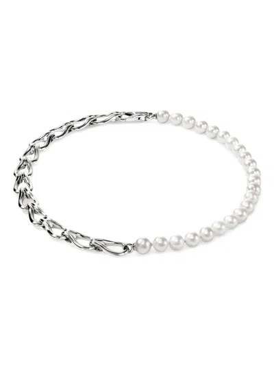 John Hardy Surf Silver Necklace In Sterling Silver