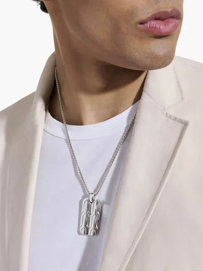 John Hardy Icon 50 Tag Necklace In Sterling Silver