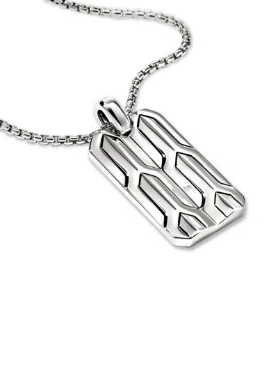 John Hardy Icon 50 Tag Necklace In Sterling Silver