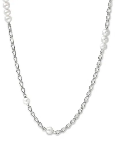 John Hardy Surf Silver Link Necklace In Sterling Silver