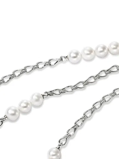 John Hardy Surf Silver Link Necklace In Sterling Silver