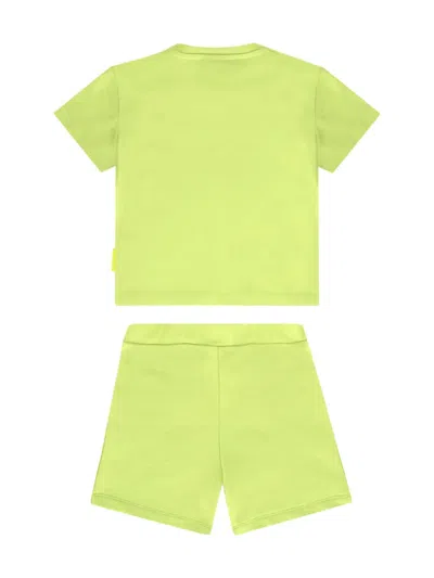 Barrow Logo-print Shorts Set In Green