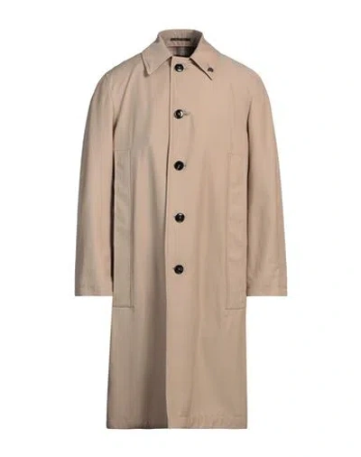 Gabriele Pasini Man Overcoat & Trench Coat Beige Size 38 Virgin Wool, Polyester In Beige