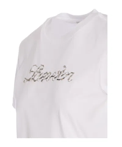 Lanvin Sequin T-shirt In White