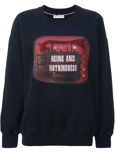 Each X Other 'being And Nothingness' Sweatshirt In Black