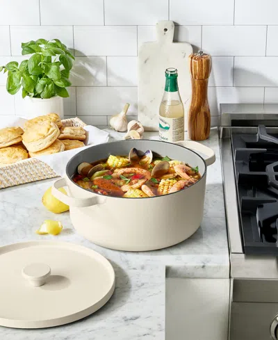 The Cellar Enameled Cast Iron 6-qt. Dutch Oven, Exclusively At Macy's In Cream