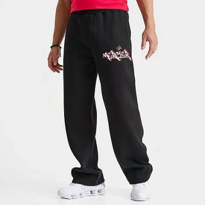 Mercier Men's Stinger Fleece Sweatpants In Black/red