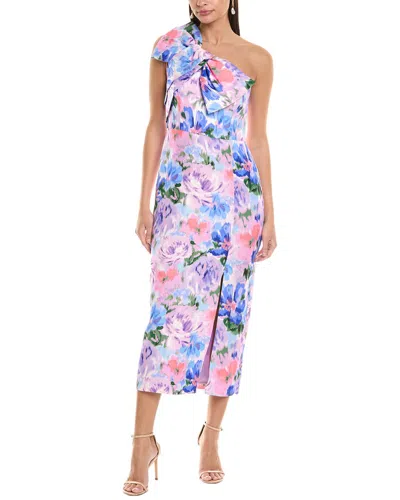 Shoshanna Ariella Midi Dress In Purple