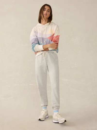 Faherty High Standard Fleece Sweatpant In Light Grey Heather