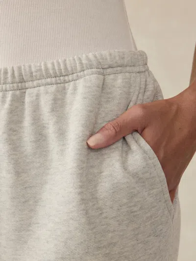 Faherty High Standard Fleece Sweatpant In Light Grey Heather