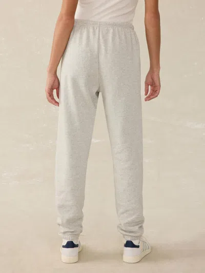 Faherty High Standard Fleece Sweatpant In Light Grey Heather