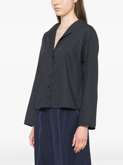 Agnès B. Dot Shirt In Blue