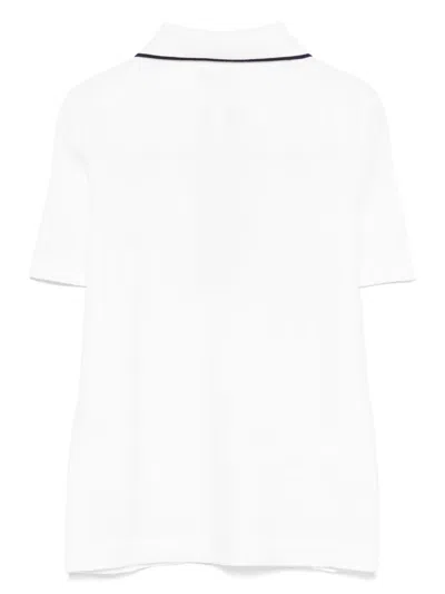 Kiton Wool Polo Top In White