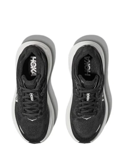 Hoka Bondi 9 Lace-up Fastening Sneakers In Black