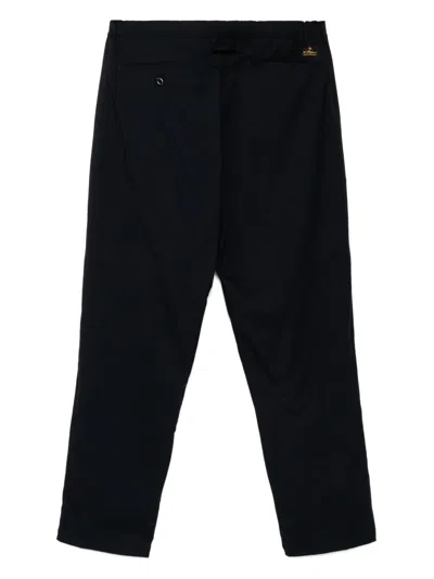 Undercover Lamb-embroidered Ring-detail Trousers In Black