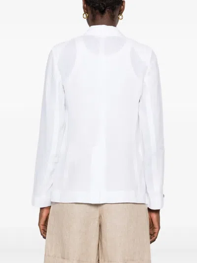 Peserico Linen Blazer In White