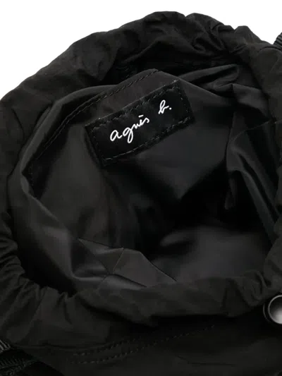 Agnès B. Mini Nylon Shoulder Bag In Black
