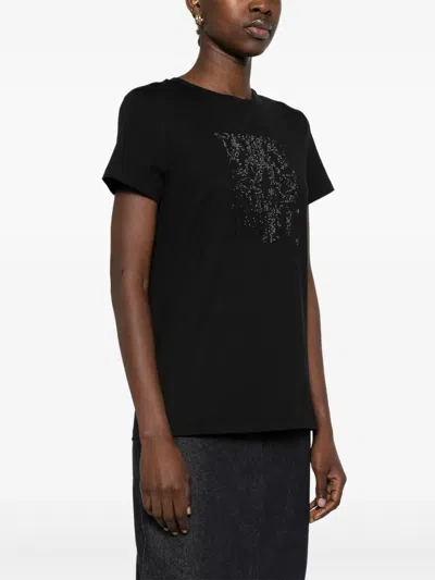 Max Mara Taverna Logo T-shirt Black
