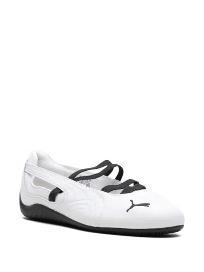 Puma Speedcat Elastic Strap Ballet Flat In White