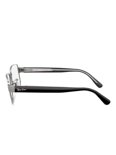 Ray Ban Rectangle-frame Glasses In Brown