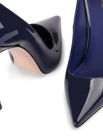 Le Silla Bella Leather Pumps In Blue