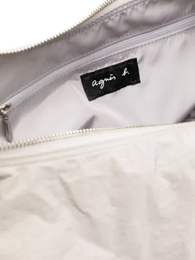 Agnès B. Nylon Shoulder Bag In Neutrals