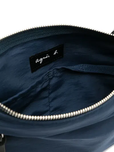 Agnès B. Canvas Shoulder Bag In Blue