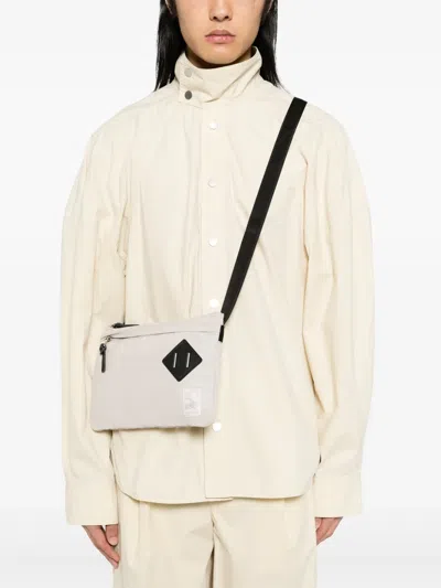 Agnès B. Canvas Shoulder Bag In Neutrals
