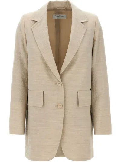 Max Mara Acacia 1234 Blazer In Brown