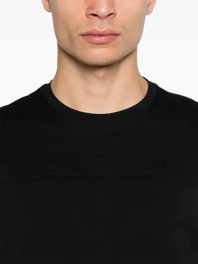 Herno Short Sleeve Crew Neck T-shirt In Black