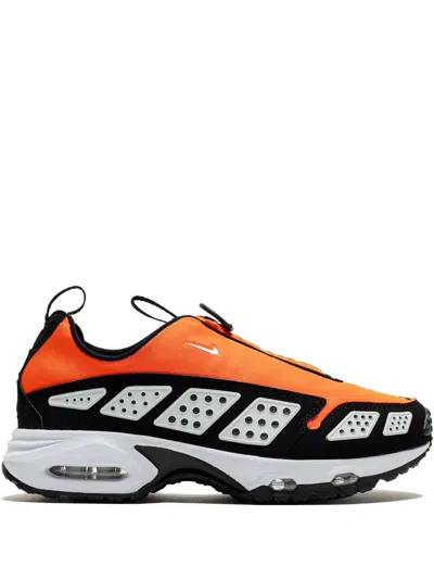 Nike Retro Mesh Sneakers With Durable Rubber Outsole In Safety Orange