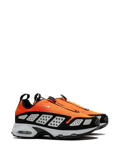 Nike Retro Mesh Sneakers With Durable Rubber Outsole In Safety Orange