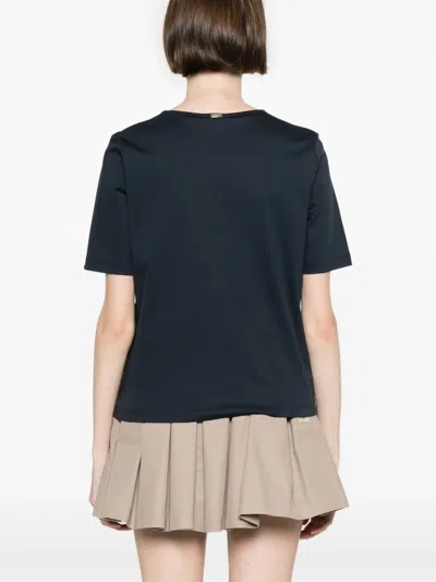 Herno Short Sleeve Tee In Blue