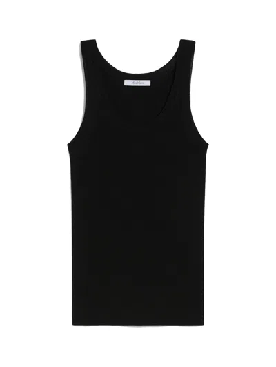 Max Mara Women Dark Blue Eliadi Tank Top, Xs Luxury Tops For Women Darveys In Black