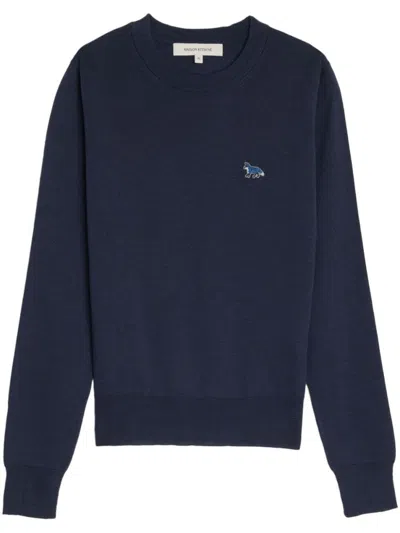 Maison Kitsuné Sweater In Navy Blue