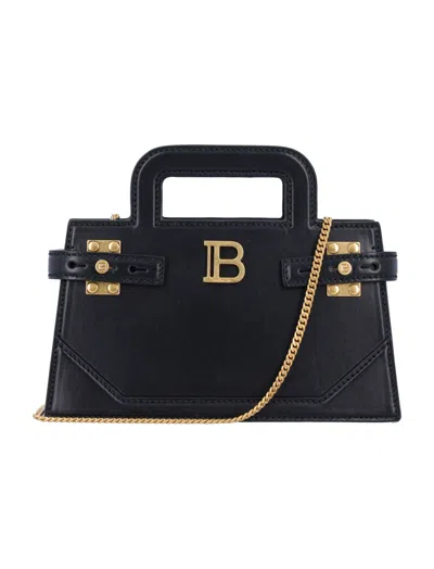 Balmain B-buzz Small Handbag In Black