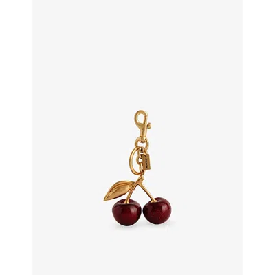Coach Womens Red Apple Cherry Bag Charm In Red Apple