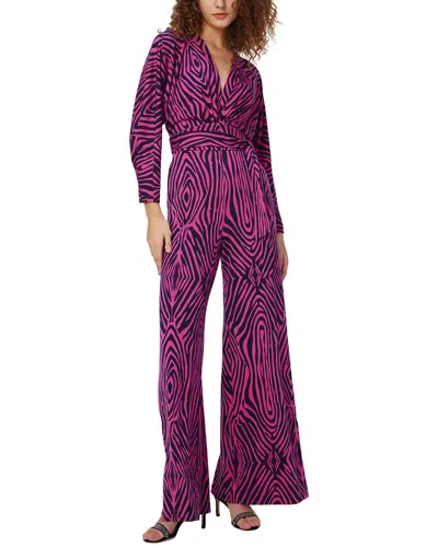 Diane Von Furstenberg Fanny Wool-blend Jumpsuit In Pink