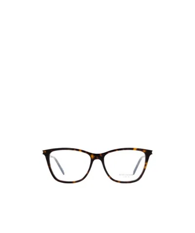 Saint Laurent Wayfarer-frame Glasses In Black